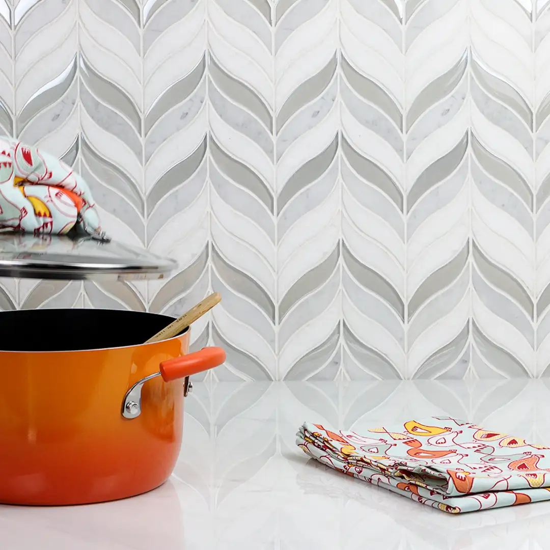 fancy counter backsplash tile
